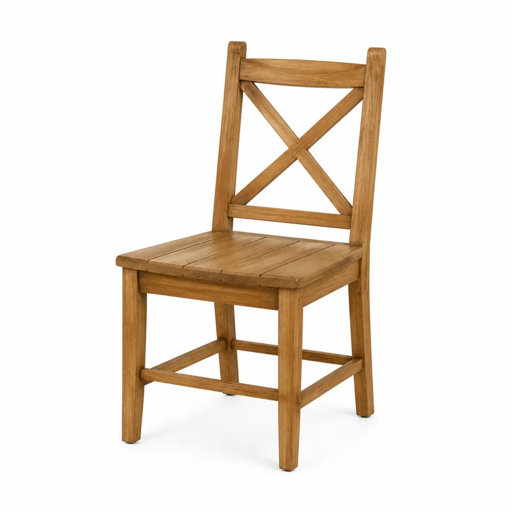 Krzesło drewniane teak brązowe