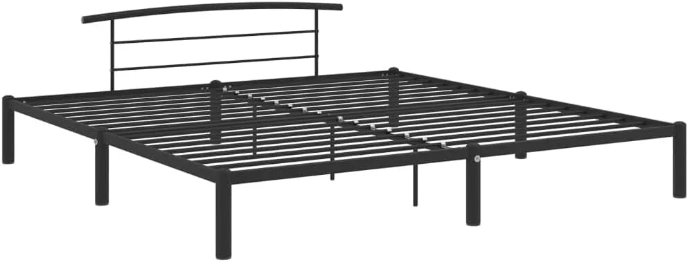 Łóżko, Rama, 180 x 200 cm, metal, kolor czarny, mebel do sypialni