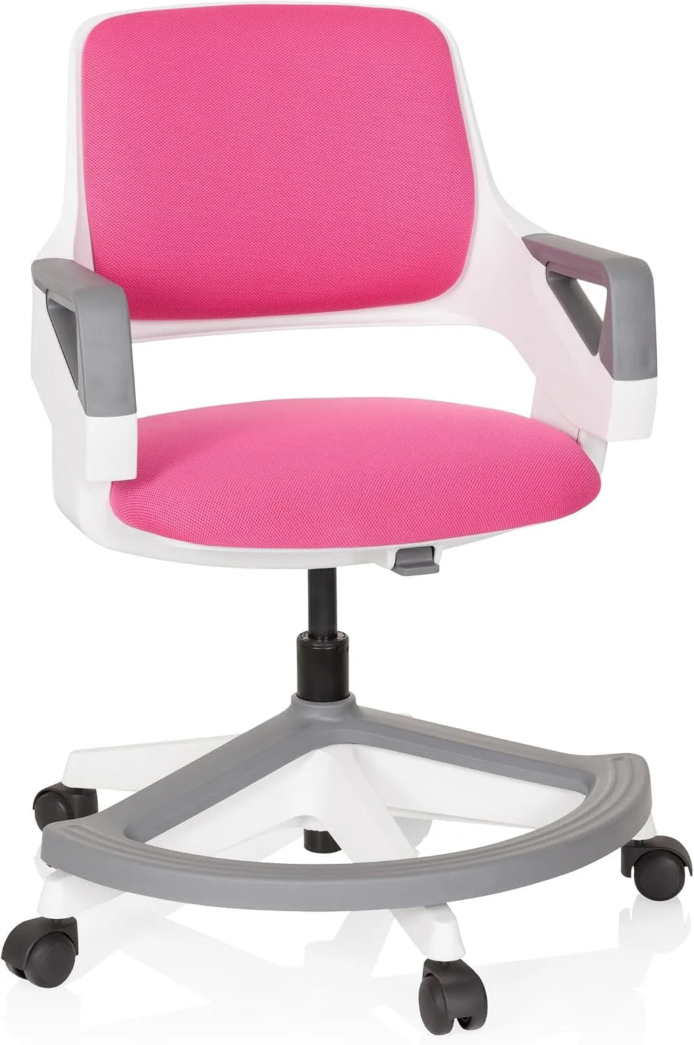 Krzesło biurowe, 640480 Kid Flex, obrotowa konstrukcja, kolor różowy
