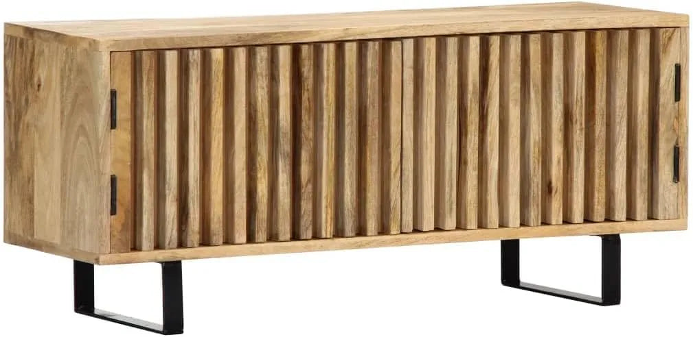 Szafka RTV, 90x30x40, 90x30x40 cm, lite drewno mango i lite drewno