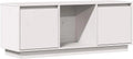 Szafka RTV, 5x35x44, 110,5x35x44 cm, drewno sosnowe i lite drewno, kolor biały