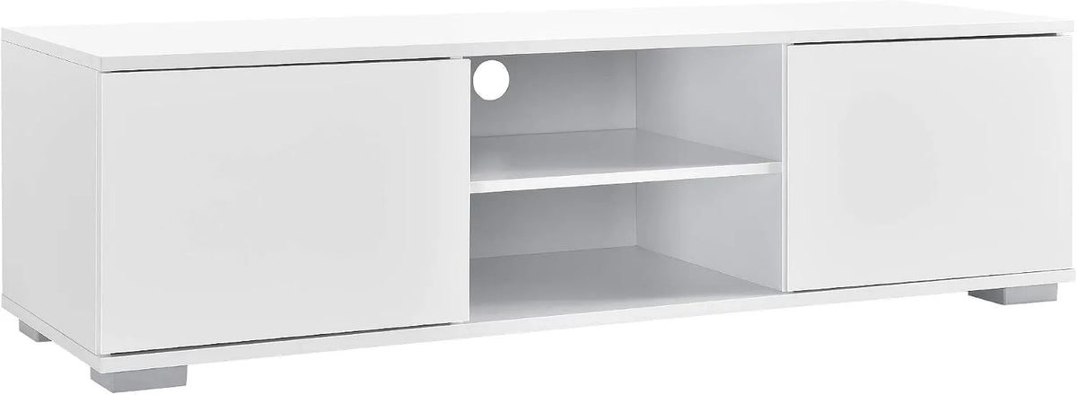 Szafka RTV, 34,5 x 120 x 40 cm, kolor biały, stolik pod telewizor do salonu