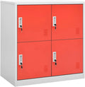 Szafka, 90x45x92, 90x45x92,5 cm, stal, kolor czerwony