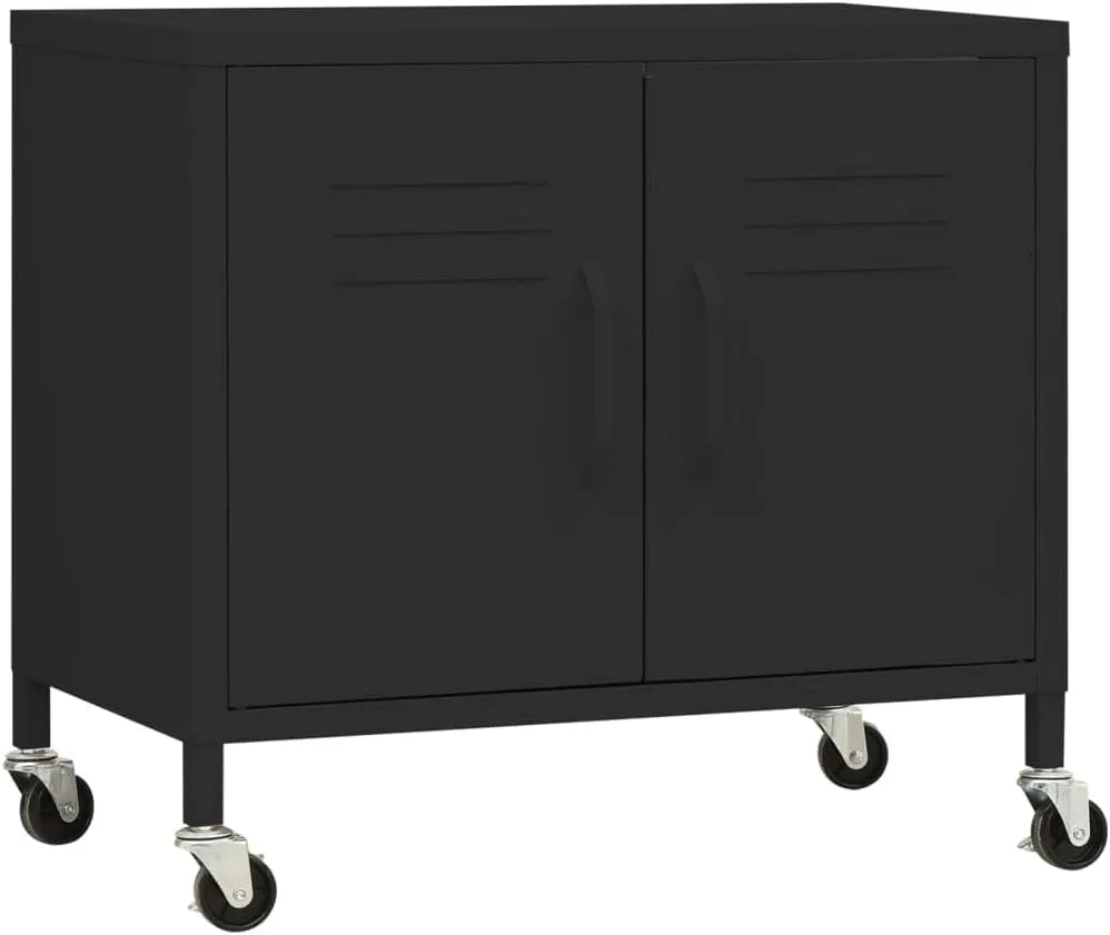 Szafka, 60x35x56, 60x35x56 cm, stal, kolor czarny, mebel do przechowywania