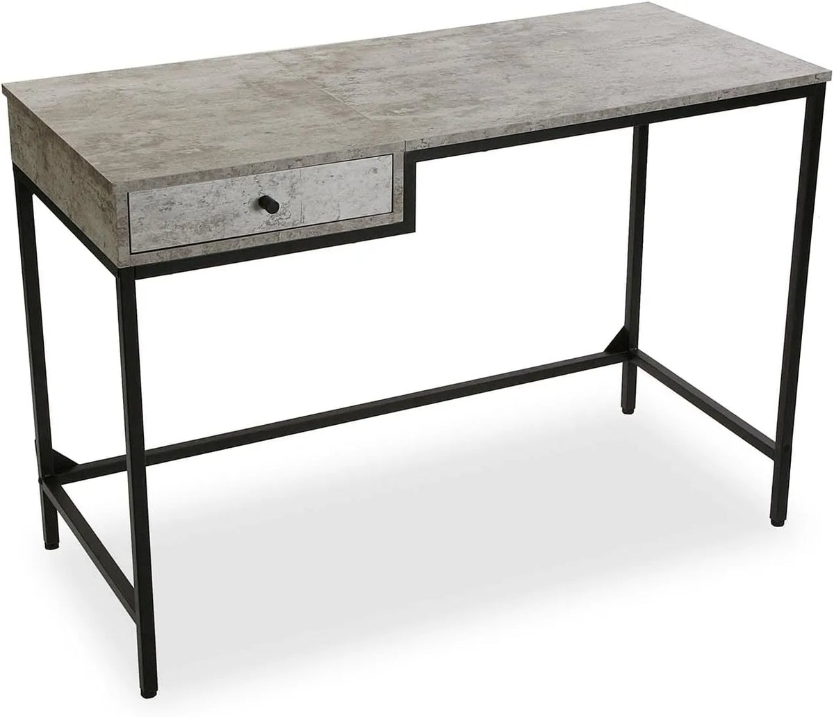 Biurko, Versa Jack, 76 x 48 x 110 cm, drewno i metal, kolor szary, do biura