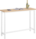 Stół do jadalni, 1 x stolik barowy, stolik bistro, 140 x 100 x 40 cm, płyta MDF i metal, do jadalni