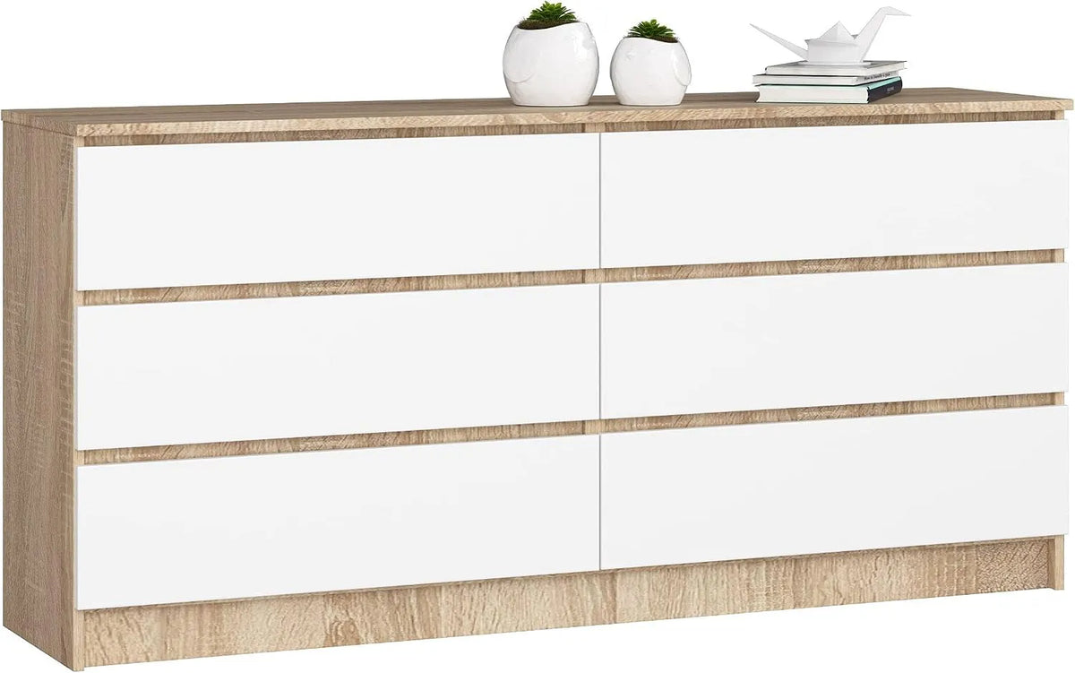 Komoda, K-160, 2 x 3, 3 szuflady, mebel z szufladami do przechowywania