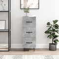 Kredens, 3 szuflady, metal i beton, mebel do przechowywania w salonie i jadalni