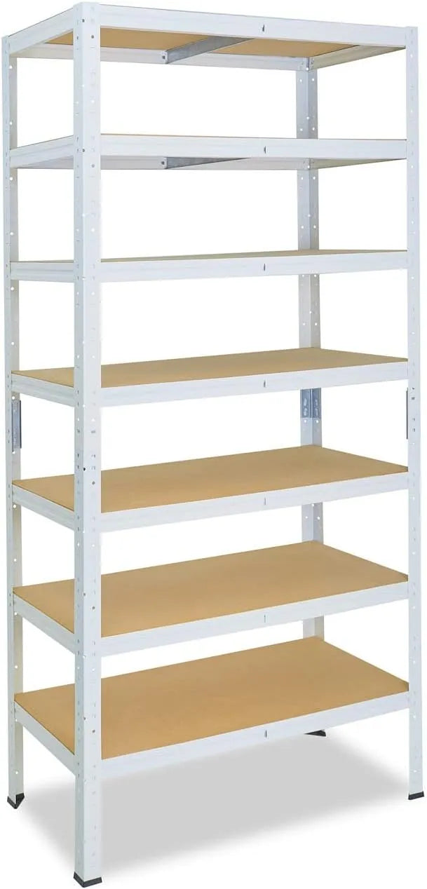 Regał, shelfplaza HOME 200x90x40 cm, 200x90x40 cm, 7 półek, kolor biały