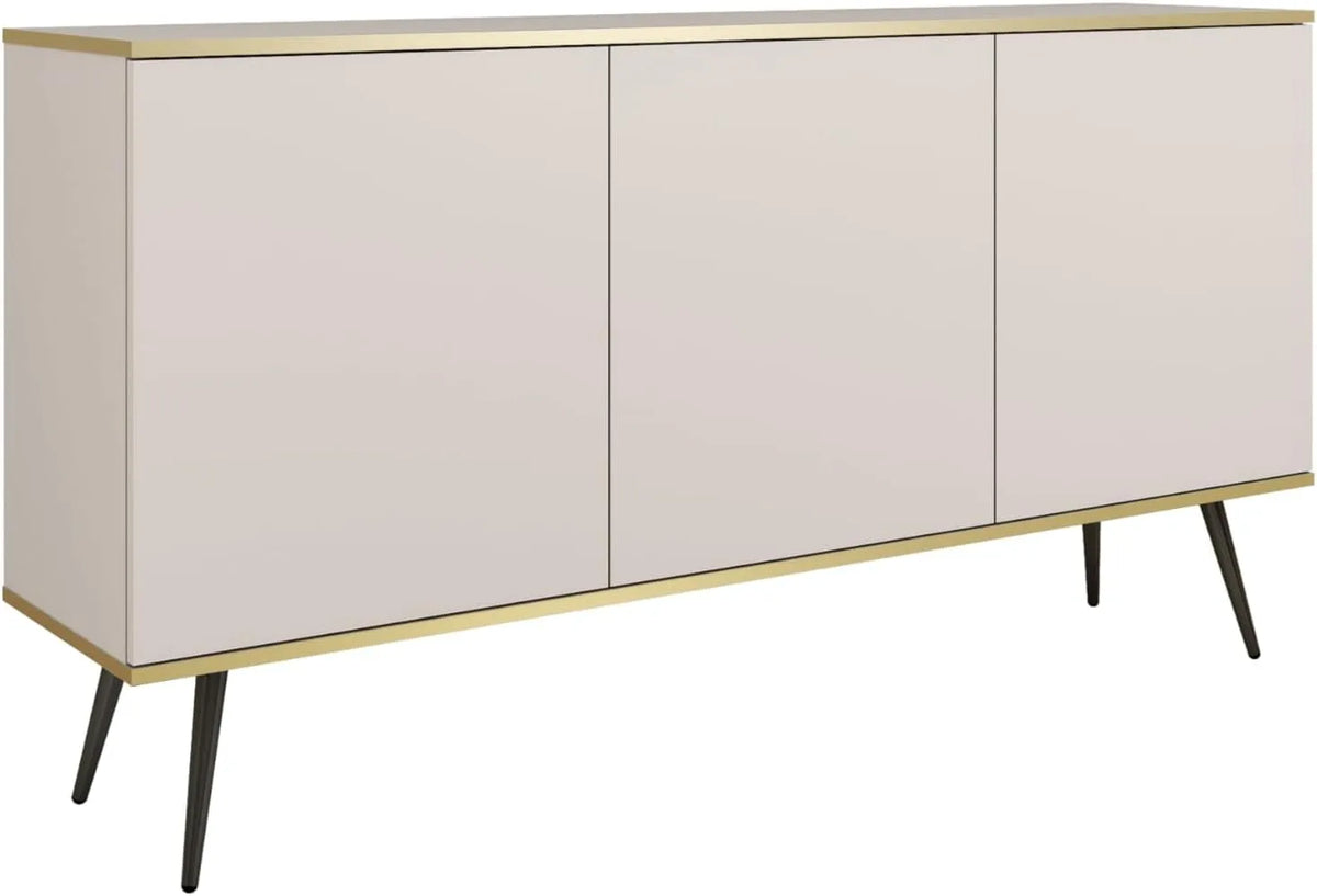 Komoda, 160 x 85 x 39 cm, kolor beżowy, mebel z szufladami do przechowywania