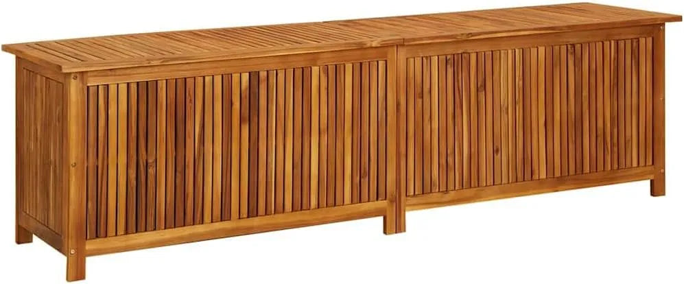 Skrzynia ogrodowa, 200 x 50 x 58 cm, lite drewno akacjowe i lite drewno, do ogrodu
